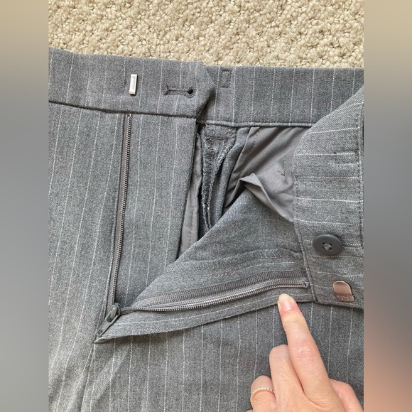 Uniqlo stripe work pants size small gray - Picture 7 of 7